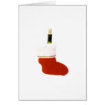 Christmas Stocking Champagne Cards