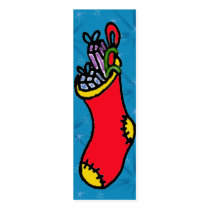 Christmas Stocking Gift Tag business cards