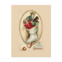 Christmas Stocking Gifts Post Card