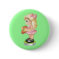 Christmas Stocking Girl buttons