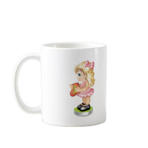 Christmas Stocking Girl mugs