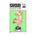Christmas Stocking Girl Stamp stamp