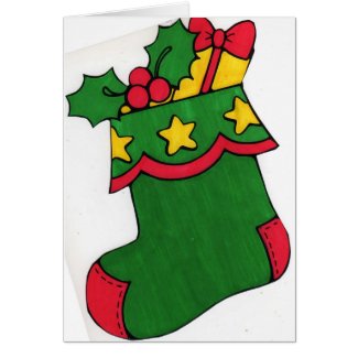Christmas Stocking Greeting Cards