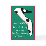 Christmas Stocking  High Heel Shoes for Santa Cards