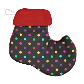 Christmas Stocking Polka Dots Elf Christmas Stocking