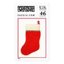 Christmas stocking stamp. stamps