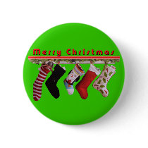 Christmas stockings button by Emazevedo Christmas stockings button
