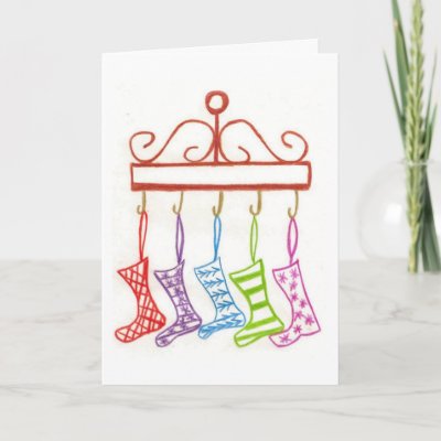 Christmas stockings cards