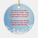 Christmas Story Luke 2 Christian Customizable Christmas Ornament