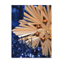 Christmas Straw Decoration Post Cards