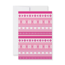 Christmas Stripe RSVP Card Custom Invite