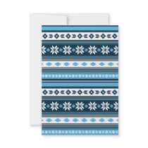 Christmas Stripe RSVP Card Custom Invitations