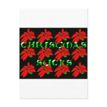 Christmas Sucks postcards