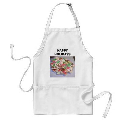 Christmas Sugar Cookies, HAPPY HOLIDAYS, Apron by SusanParsons