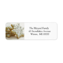 Christmas Sugar Cookies Holiday Address Sticker Return Address Label