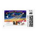 Christmas Sunrise - Cavalier Kings Charles (five) postage
