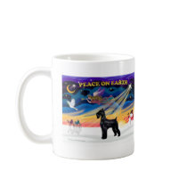 Christmas Sunrise - Schnauzer (Black Giant) mugs by dogartchristmasgifts Christmas Sunrise - Schnauzer (Black Giant) mugs