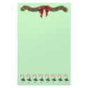 Christmas Swag/Candy Cane stationery