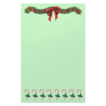 Christmas Swag/Candy Cane Stationery Design