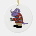 Christmas Sweater Dinosaur Ornament