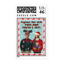 Christmas Sweater-ized Holiday Postage