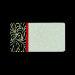 Christmas Swirl  Address Labels -