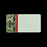 Christmas Swirl  Address Labels -