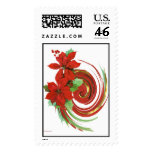 Christmas Swirl Postage Stamp