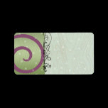 Christmas Swirls Return Address Labels -