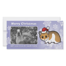 Christmas Syrian Hamster Photo Card Template