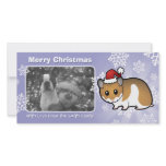 Christmas Syrian Hamster Photo Card Template