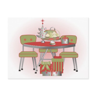 Christmas Table Postcards by trennea
