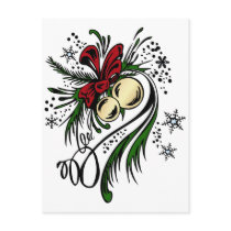 Christmas Tattoo postcards by holiday_tshirts Christmas Tattoo postcards