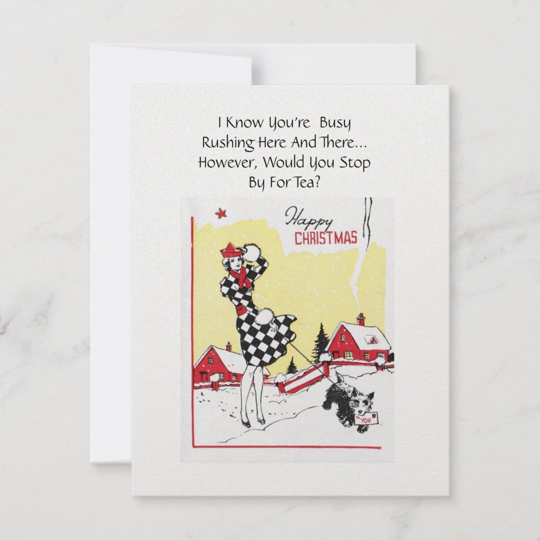 Christmas Tea Party Invitation Zazzle