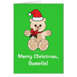 Christmas Teddy Bear Card