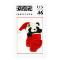 Christmas teddy bear. postage