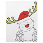 Christmas Teddy Bear Reindeer letterhead