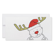 Christmas Teddy Bear Reindeer photo cards