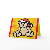 Christmas Teddy Card by Hazy_Meadows Christmas Teddy Card