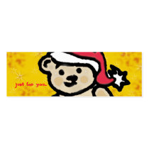 Christmas Teddy Gift Tag business cards