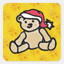 Christmas Teddy Sticker