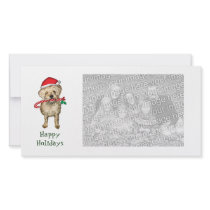 Christmas terrier Happy Holidays  Photo Card