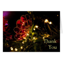 Christmas Thank You Card Bauble with Fairy Lights