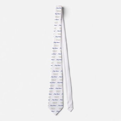 Christmas Tie - white by tinyzoo