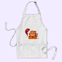 Christmas Tiger aprons