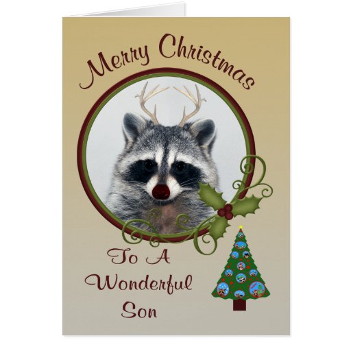 Christmas To Son Greeting Card | Zazzle