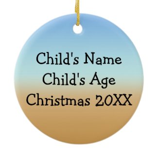 Christmas Toddler Girl Round Ornament