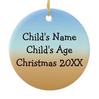 Christmas Toddler Girl Round Ornament