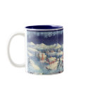 CHRISTMAS TOWN CUP by SHARON SHARPE mugs by sharonsharpe CHRISTMAS TOWN CUP by SHARON SHARPE mugs