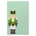 Christmas Toy Soldier Holiday Green Stationery